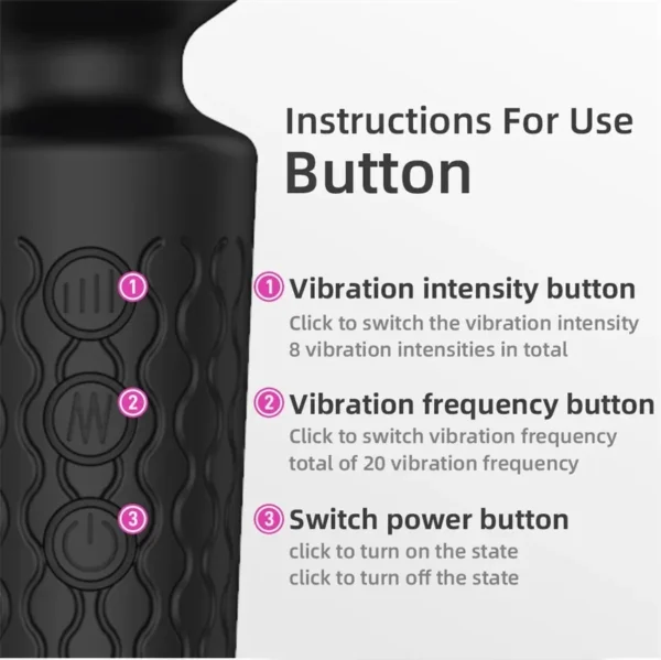 20 Modes AV Stick Vibrator Sex toy, Anal ,clitoral - Image 5