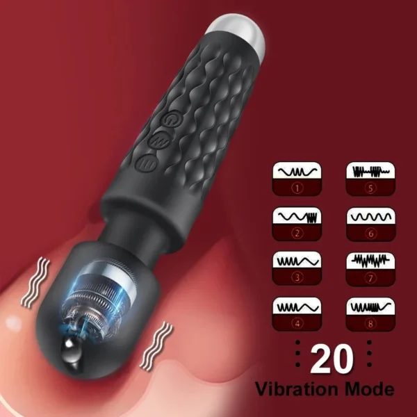 20 Modes AV Stick Vibrator Sex toy, Anal ,clitoral - Image 2